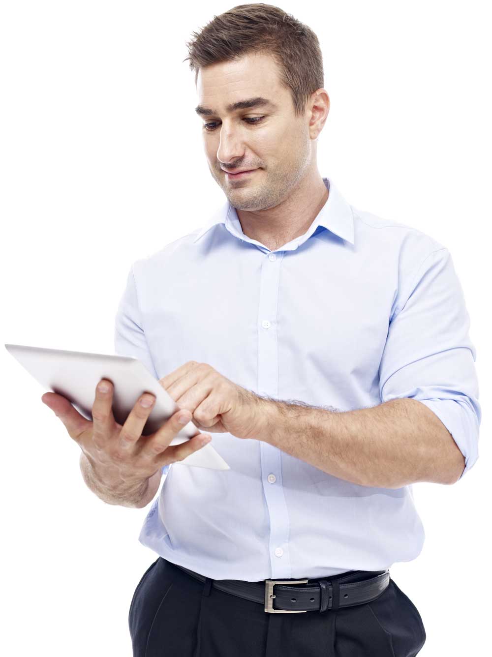 Man with iPad
